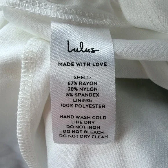 NWOT Lulus How Much I Care Ivory Off-the-Shoulder Midi Dress M Wedding Bridal - Picture 11 of 14